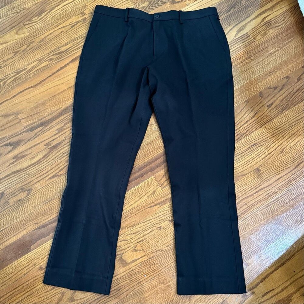X Suit Black Flat Front Dress Pants. Size 40